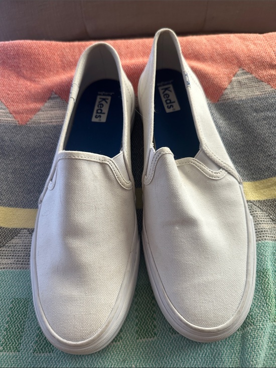 Keds Shoes - Keds Women’s Slip-On Canvas Sneakers in White 9.5